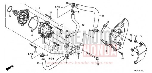 WATER PUMP CBR600FC de 2012